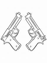 Gun coloring Pages sketch template