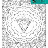 Throat Chakra Coloring Page  pages Color sketch template