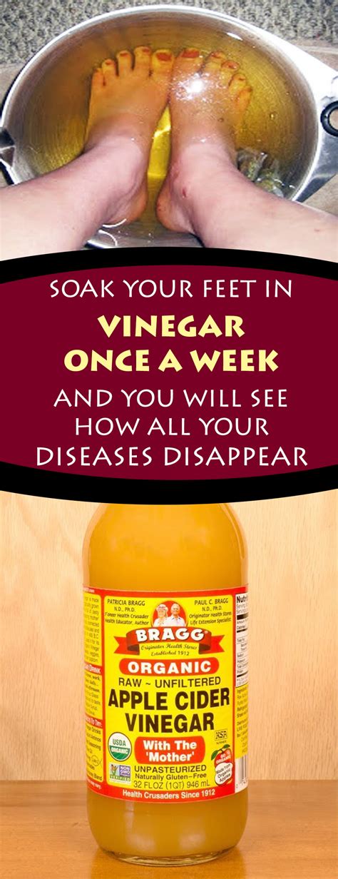 Soak Your Feet In Vinegar Once a Week and You Will See How All Your Diseases Disappear