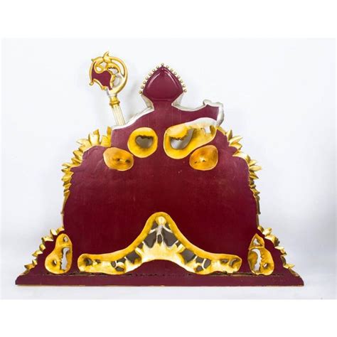 Heraldic Habsburg Carved Giltwood Papal Coat of Arms, 20th Century ...