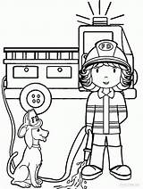 Fireman Coloring Pages For Kids Printable  Home sketch template