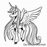 Princess Celestia Coloring Pages  Free & Printable sketch template