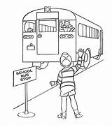 School Bus Safety Coloring Pages Sketch Coloring Page sketch template