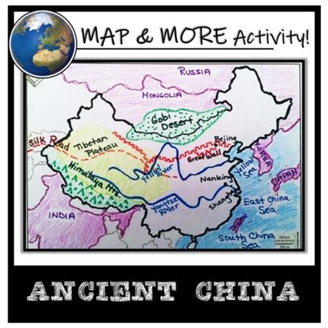 China Map Activity- Ancient China (Label and Color!) - Classful