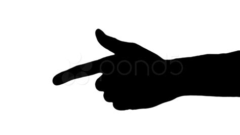 Pointing Hand Silhouette at GetDrawings | Free download