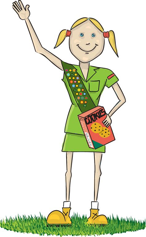 Clipart - Girl Scout