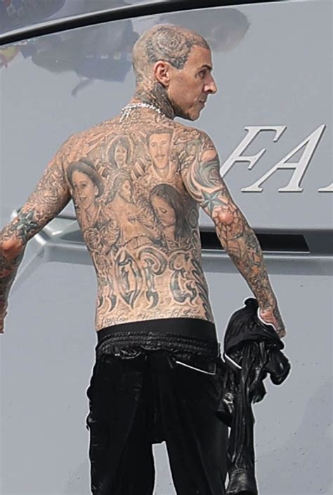 Travis Barker’s Back Tattoos | Travis Barker's Tattoos and Meanings ...