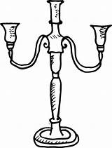 Candelabra Coloring Pages sketch template