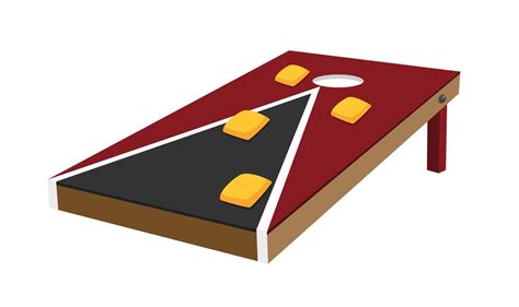 Bean Bag Toss Corn Hole Game 19507640 Vector Art at Vecteezy