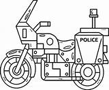 Police Motorcycle Isolated Coloring Page For Kids 12902542 Vector Art  sketch template