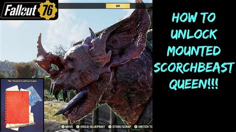 Fallout 76: How to unlock Mounted Scorchbeast Queen! - YouTube