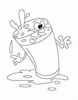 Water Bottle Coloring Page At GetColoringscom  Free Printable sketch template