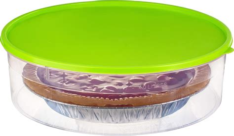 Zilpoo Plastic Pie Container with Lid, 10.5”, Cupcake Carrier, Muffin, Tart, Cookie, Cake Holder ...