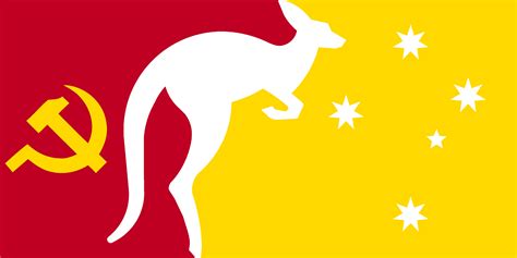 Flag of Communist Australia : r/vexillology