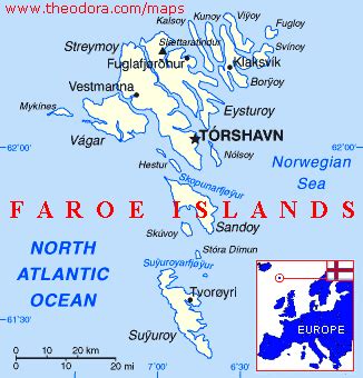 Faroe Islands Maps - Economy, Geography, Climate, Natural Resources ...