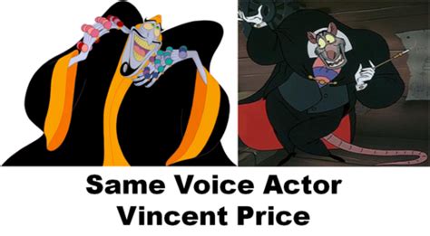 Same Voice Actor - Vincent Price