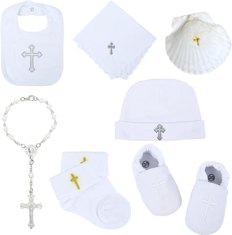 Amazon.com: LATAMO 7Pcs Baptism Outfits for Boys - Christening Outfits for Boys, Baby Boy ...