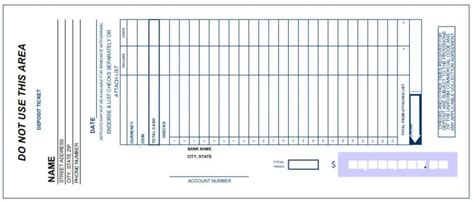 3 Bank Deposit Slip Templates - Word Excel Formats