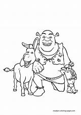 Shrek coloring Pages sketch template