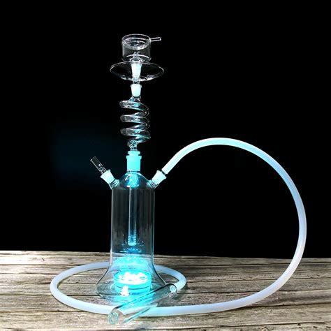 new twirl glass shisha rotating glass hookah spiral chicha glass water ...