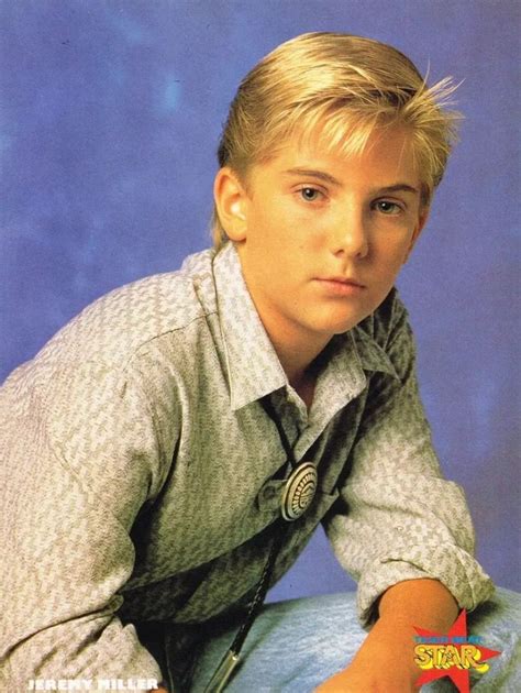 Jeremy Miller in 1988 | Blonde guys, Cute blonde boys, Kirk cameron