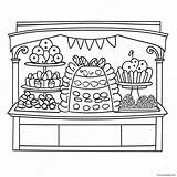 Candy Shop Coloring Page 26344 20827 sketch template