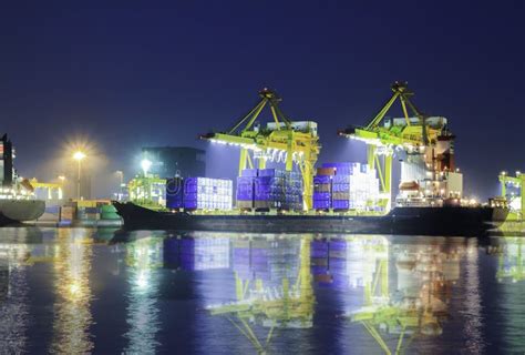 Container Operation in Port Series Stock Image - Image of marine, container: 29393835