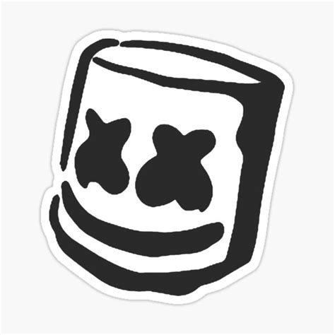 "Marshmello Logo" Sticker by savirime | Redbubble