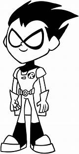 Robin From Teen Titans Coloring Pages sketch template