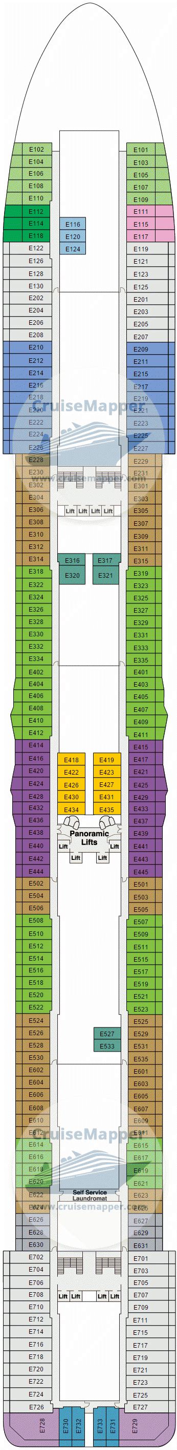 Majestic Princess Deck Map