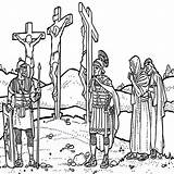 Jesus Crucifixion Coloring Pages sketch template