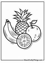 Fruit Coloring Pages sketch template