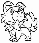 Rockruff Coloring Page Trace Drawing  Home sketch template