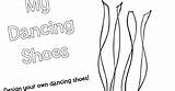 Dancing Shoes Coloring Page Pages sketch template