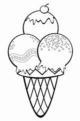 Ice Cream 10 Coloring Page  Free Printable Pages For Kids sketch template