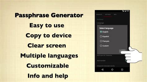 PassphraseGen - Passphrase generator utility app - YouTube