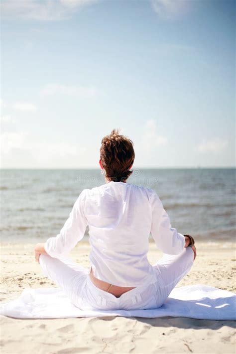 Beach Meditation stock image. Image of happy, meditating - 15997667