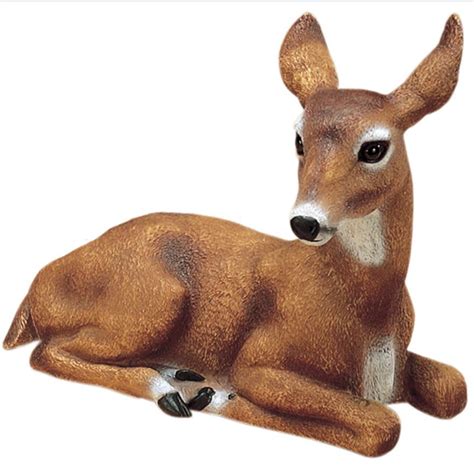 Doe Deer Garden Statue Outdoor Animal Lawn Yard Decor | eBay