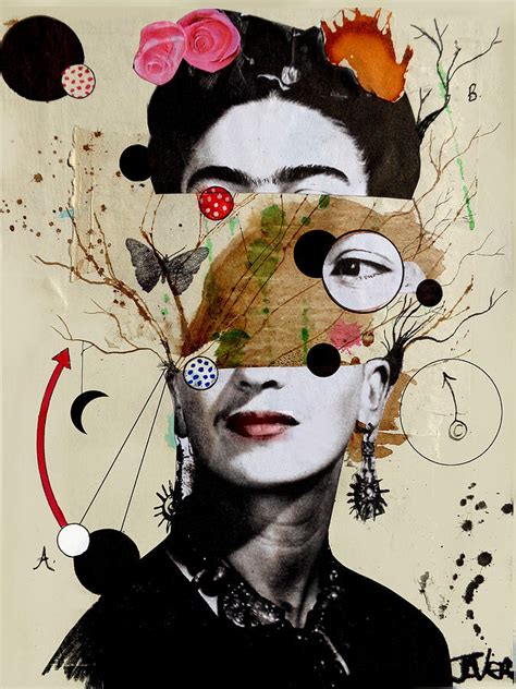 Deconstructed Frida Drawing by Loui Jover | Pixels