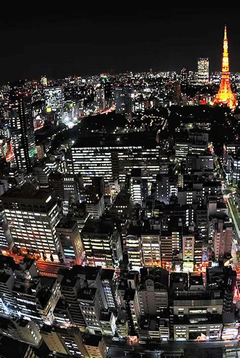 Фото Вид на ночной Tokyo, Japan / Токио, Япония