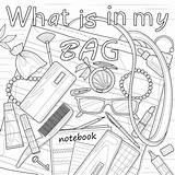 Purse Coloring Pages sketch template