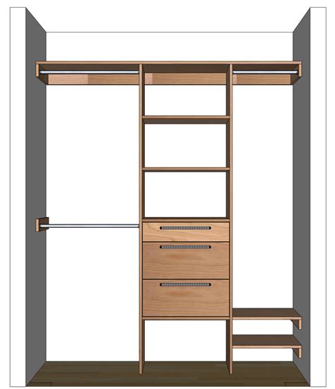 Tom Builds Stuff: DIY Closet Organizer Plans For 5' to 8' Closet | Closet organizer plans ...