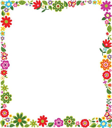 Flower Border Clipart Images, Illustrations, Photos