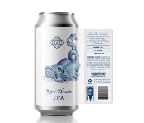 Beer Label Template Bundle for 16oz Aluminum Can - Matt Hatfield Art