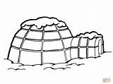 Built An Igloo Colouring Pages Sketch Coloring Page sketch template