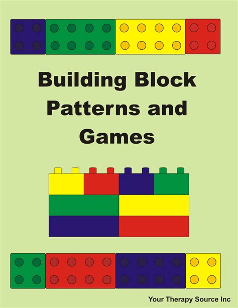 Building Block Patterns and Games - Your Therapy Source