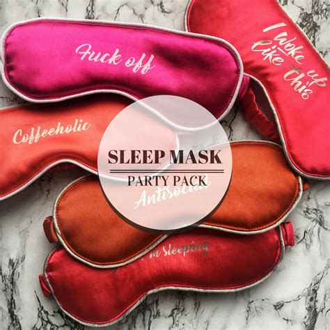 Funny Sleep Mask Pack Silk Sleep Mask For Women Bachelorette | Etsy