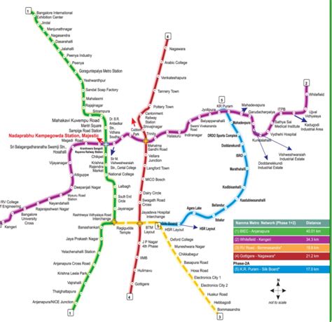 Map of Bangalore, Road map of Bangalore, Bengaluru Route Map