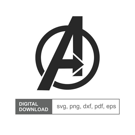 Avengers Logo Clipart Vector Svg File for Cutting With Cricut - Etsy Canada