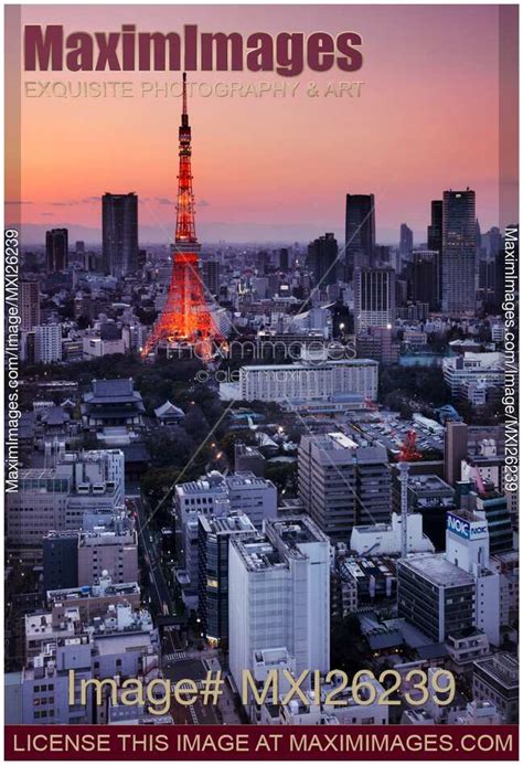 Photo of Tokyo tower during sunset | Stock Image MXI26239